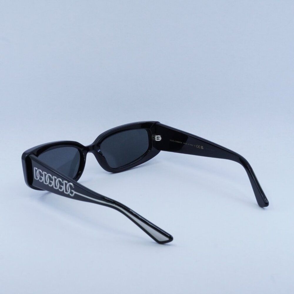 🕶️ New Dolce & Gabbana DG4445 501/87 Sunglasses -Black Frame, Dark Grey Lenses - Picture 10 of 11